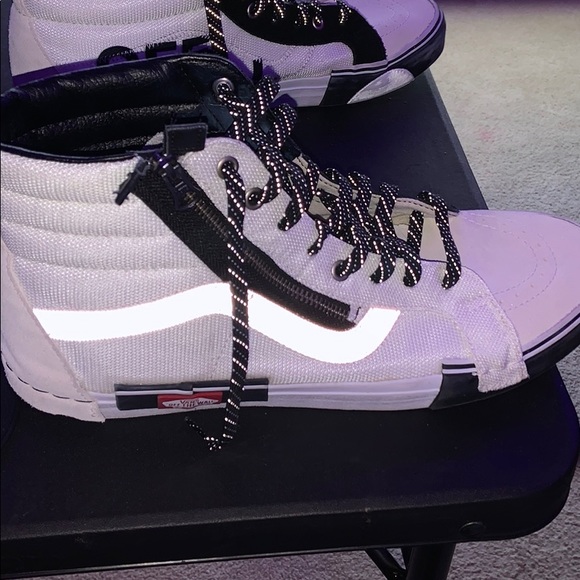 High top reflective Vans- size 11 - Picture 2 of 5